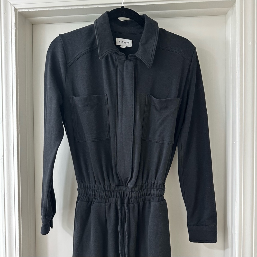 Evereve Myra Black Long Sleeve Jumpsuit, Size XS - Picture 3 of 12